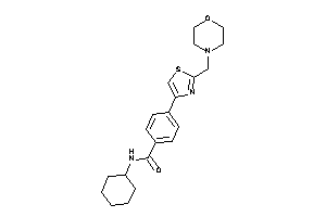 Image of N-cyclohexyl-4-[2-(morpholinomethyl)thiazol-4-yl]benzamide