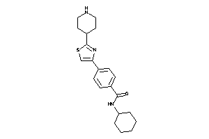 Image of N-cyclohexyl-4-[2-(4-piperidyl)thiazol-4-yl]benzamide