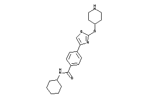 N-cyclohexyl-4-[2-(4-piperidyloxy)thiazol-4-yl]benzamide