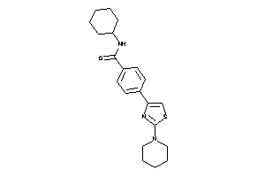 N-cyclohexyl-4-(2-piperidinothiazol-4-yl)benzamide
