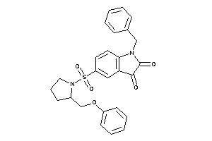 Image of 1-benzyl-5-[2-(phenoxymethyl)pyrrolidino]sulfonyl-isatin