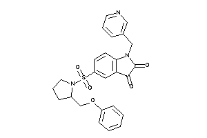 Image of 5-[2-(phenoxymethyl)pyrrolidino]sulfonyl-1-(3-pyridylmethyl)isatin