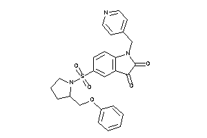 Image of 5-[2-(phenoxymethyl)pyrrolidino]sulfonyl-1-(4-pyridylmethyl)isatin