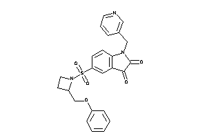 Image of 5-[2-(phenoxymethyl)azetidin-1-yl]sulfonyl-1-(3-pyridylmethyl)isatin