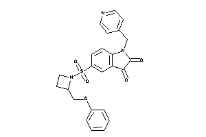 Image of 5-[2-(phenoxymethyl)azetidin-1-yl]sulfonyl-1-(4-pyridylmethyl)isatin