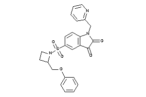 Image of 5-[2-(phenoxymethyl)azetidin-1-yl]sulfonyl-1-(2-pyridylmethyl)isatin