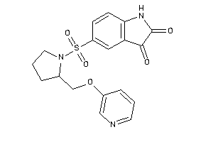 Image of 5-[2-(3-pyridyloxymethyl)pyrrolidino]sulfonylisatin