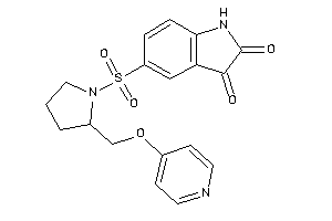 Image of 5-[2-(4-pyridyloxymethyl)pyrrolidino]sulfonylisatin