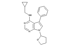 Cyclopropylmethyl-[5-phenyl-7-(tetrahydrofuryl)pyrrolo[2,3-d]pyrimidin-4-yl]amine