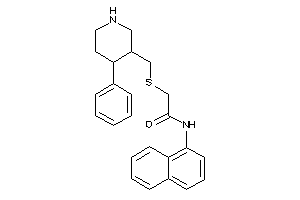 N-(1-naphthyl)-2-[(4-phenyl-3-piperidyl)methylthio]acetamide