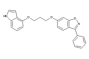 6-[3-(1H-indol-4-yloxy)propoxy]-3-phenyl-indoxazene