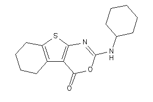2-(cyclohexylamino)-5,6,7,8-tetrahydrobenzothiopheno[2,3-d][1,3]oxazin-4-one