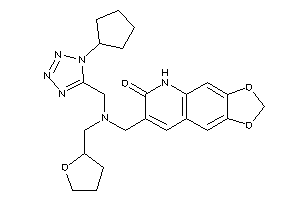 7-[[(1-cyclopentyltetrazol-5-yl)methyl-(tetrahydrofurfuryl)amino]methyl]-5H-[1,3]dioxolo[4,5-g]quinolin-6-one