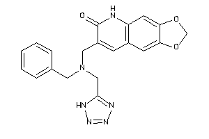 7-[[benzyl(1H-tetrazol-5-ylmethyl)amino]methyl]-5H-[1,3]dioxolo[4,5-g]quinolin-6-one