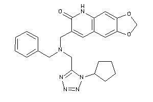 7-[[benzyl-[(1-cyclopentyltetrazol-5-yl)methyl]amino]methyl]-5H-[1,3]dioxolo[4,5-g]quinolin-6-one