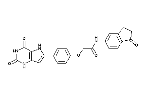 2-[4-(2,4-diketo-1,5-dihydropyrrolo[3,2-d]pyrimidin-6-yl)phenoxy]-N-(1-ketoindan-5-yl)acetamide