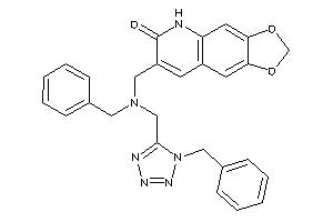7-[[benzyl-[(1-benzyltetrazol-5-yl)methyl]amino]methyl]-5H-[1,3]dioxolo[4,5-g]quinolin-6-one