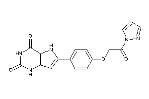 6-[4-(2-keto-2-pyrazol-1-yl-ethoxy)phenyl]-1,5-dihydropyrrolo[3,2-d]pyrimidine-2,4-quinone