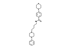 4-morpholino-N-[4-(4-phenylpiperazino)butyl]benzamide