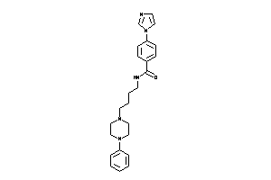 4-imidazol-1-yl-N-[4-(4-phenylpiperazino)butyl]benzamide