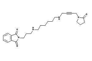 2-[3-[6-[4-(2-ketopyrrolidino)but-2-ynylamino]hexylamino]propyl]isoindoline-1,3-quinone