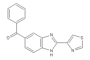 Image of Phenyl-(2-thiazol-4-yl-1H-benzimidazol-5-yl)methanone