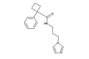 N-(3-imidazol-1-ylpropyl)-1-phenyl-cyclobutanecarbothioamide
