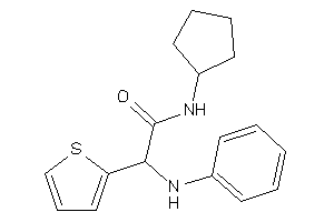 2-anilino-N-cyclopentyl-2-(2-thienyl)acetamide