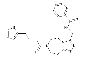 Image of N-[[7-[4-(2-thienyl)butanoyl]-5,6,8,9-tetrahydro-[1,2,4]triazolo[3,4-g][1,4]diazepin-3-yl]methyl]picolinamide