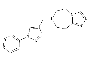 Image of 7-[(1-phenylpyrazol-4-yl)methyl]-5,6,8,9-tetrahydro-[1,2,4]triazolo[3,4-g][1,4]diazepine