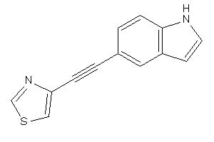 4-[2-(1H-indol-5-yl)ethynyl]thiazole