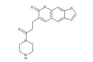 6-(3-keto-3-piperazino-propyl)furo[3,2-g]chromen-7-one