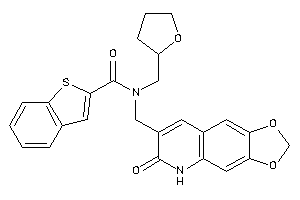 Image of N-[(6-keto-5H-[1,3]dioxolo[4,5-g]quinolin-7-yl)methyl]-N-(tetrahydrofurfuryl)benzothiophene-2-carboxamide