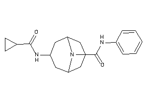 Image of 7-(cyclopropanecarbonylamino)-N-phenyl-9-azabicyclo[3.3.1]nonane-9-carboxamide