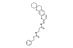Image of N-[3-keto-3-(N'-spiro[3,4-dihydropyrano[3,2-g]chromene-2,1'-cyclohexane]-8-ylidenehydrazino)propyl]carbamic Acid Benzyl Ester
