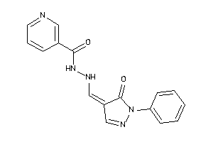 Image of N'-[(5-keto-1-phenyl-2-pyrazolin-4-ylidene)methyl]nicotinohydrazide