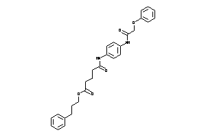 Image of 5-keto-5-[4-[(2-phenoxyacetyl)amino]anilino]valeric Acid 3-phenylpropyl Ester
