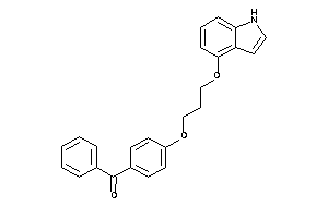 [4-[3-(1H-indol-4-yloxy)propoxy]phenyl]-phenyl-methanone