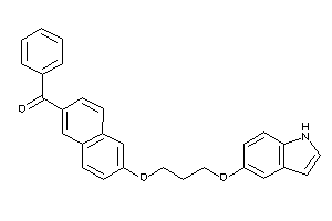 [6-[3-(1H-indol-5-yloxy)propoxy]-2-naphthyl]-phenyl-methanone