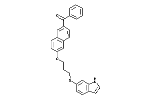 [6-[3-(1H-indol-6-yloxy)propoxy]-2-naphthyl]-phenyl-methanone
