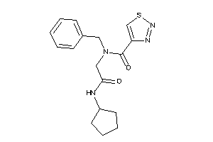N-benzyl-N-[2-(cyclopentylamino)-2-keto-ethyl]thiadiazole-4-carboxamide