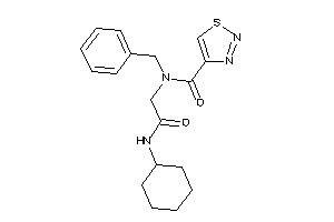 Image of N-benzyl-N-[2-(cyclohexylamino)-2-keto-ethyl]thiadiazole-4-carboxamide