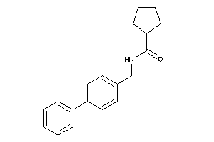 Image of N-(4-phenylbenzyl)cyclopentanecarboxamide