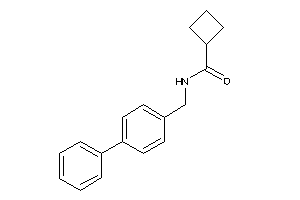 Image of N-(4-phenylbenzyl)cyclobutanecarboxamide