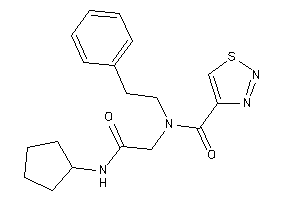 N-[2-(cyclopentylamino)-2-keto-ethyl]-N-phenethyl-thiadiazole-4-carboxamide