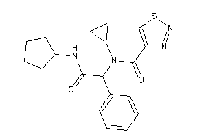 N-[2-(cyclopentylamino)-2-keto-1-phenyl-ethyl]-N-cyclopropyl-thiadiazole-4-carboxamide