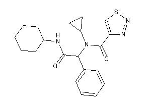 N-[2-(cyclohexylamino)-2-keto-1-phenyl-ethyl]-N-cyclopropyl-thiadiazole-4-carboxamide