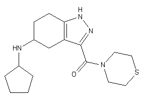 [5-(cyclopentylamino)-4,5,6,7-tetrahydro-1H-indazol-3-yl]-thiomorpholino-methanone