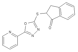 2-[[5-(2-pyridyl)-1,3,4-oxadiazol-2-yl]thio]indan-1-one