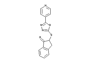 2-[[5-(4-pyridyl)-1,3,4-oxadiazol-2-yl]thio]indan-1-one